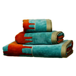 Scion Mr Fox Towels Aqua